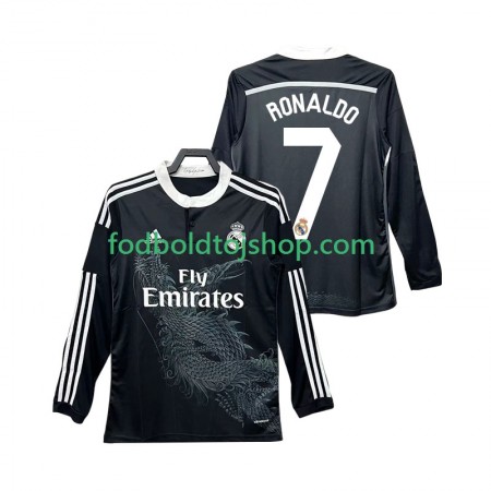 Real Madrid Cristiano Ronaldo 7 2014 2015 Retro 3 trøje L/S